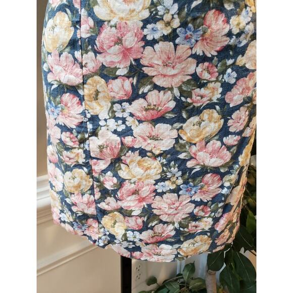 Abercrombie & Fitch Corset Mini Dress Women M Multi Floral Off Shoulder Back Zip - Picture 10 of 12